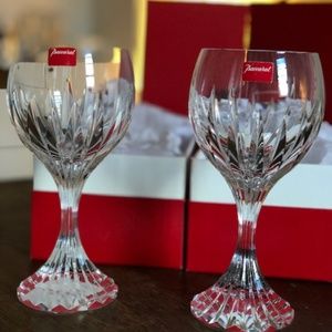 2 Baccarat Massena Red Wine Glasses